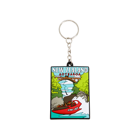 Southern Jet Boat Silicone NZ Keyring