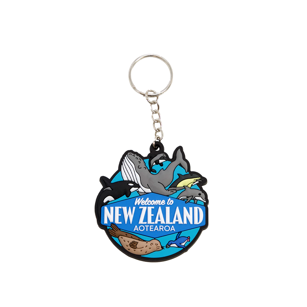 NZ Sea Life Silicone New Zealand Keyring