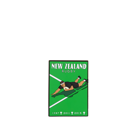 Silicone New Zealand Magnet - Rugby