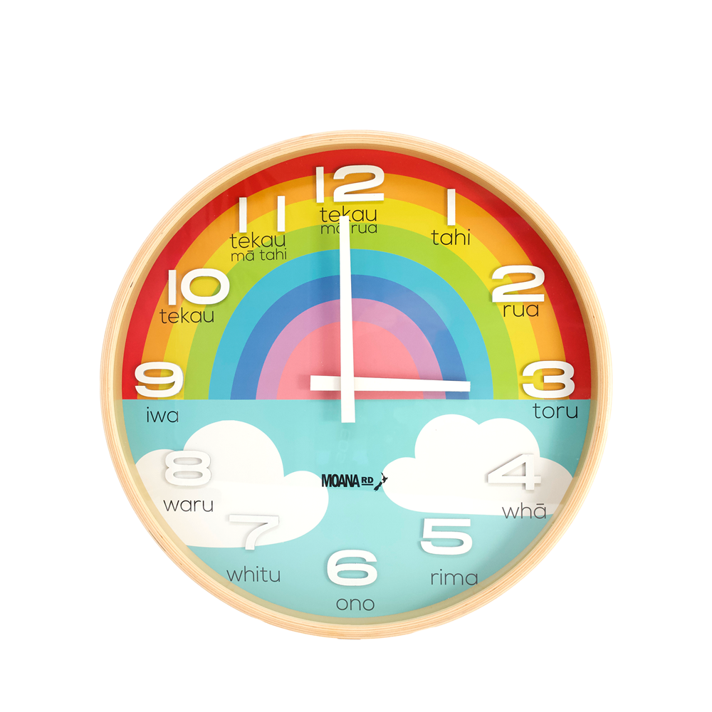 Large Te Reo Māori Clock – NZ Artisan Ltd - GST: 142 572 877
