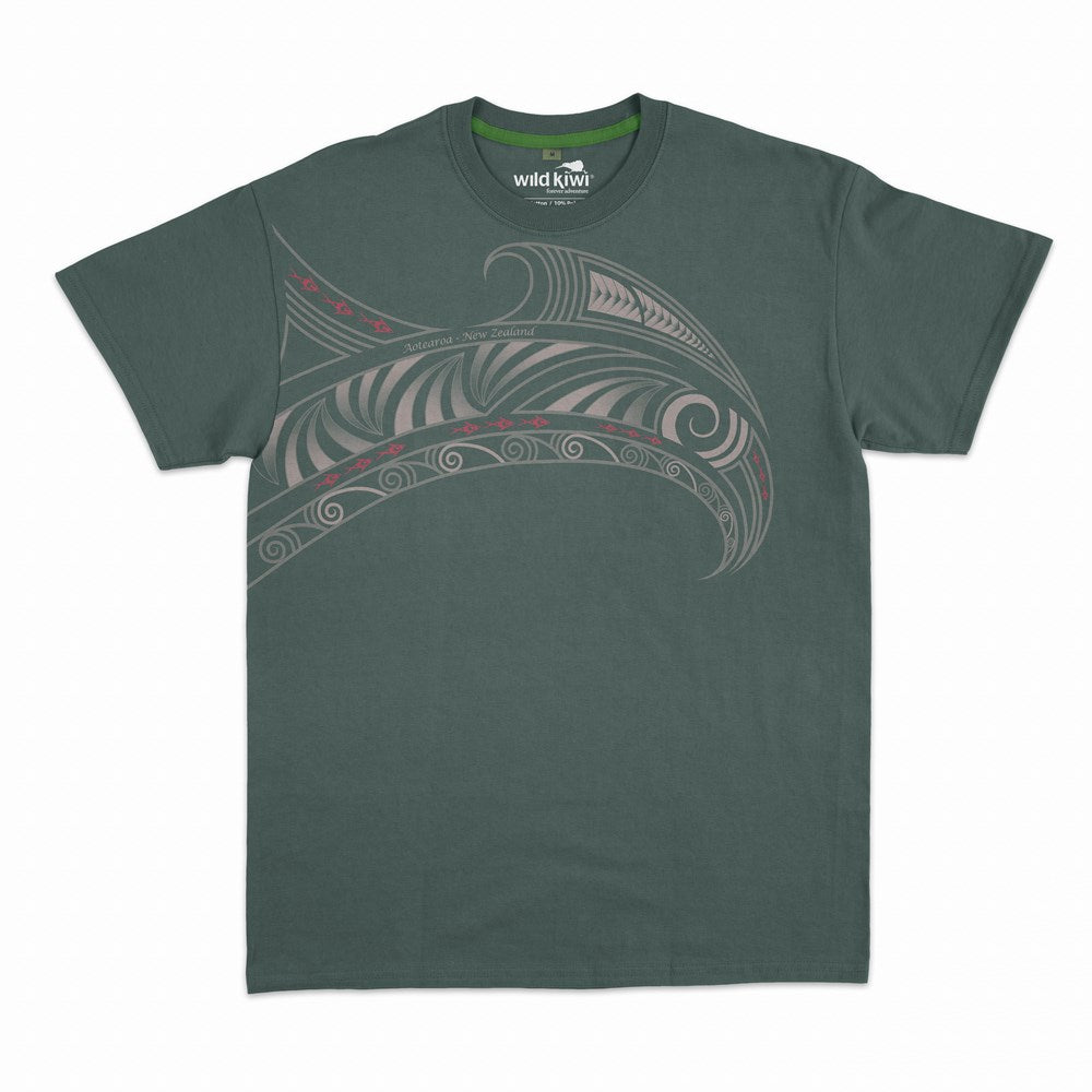 Wild Kiwi Mens T - Teal - Mako