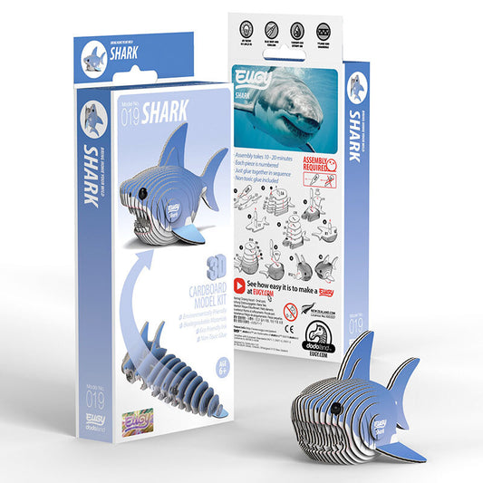 3D Cardboard Model Kit Shark