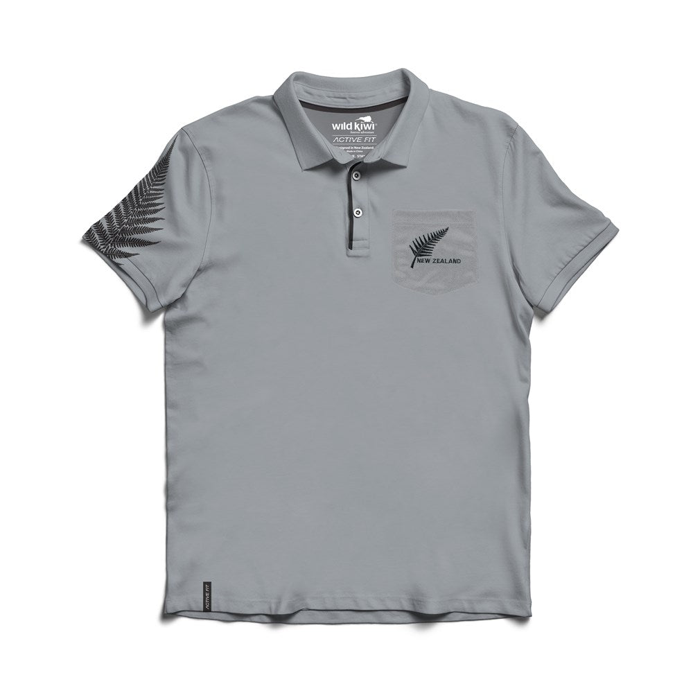 Mens Dri Fit Polo - Grey