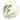 Jo Luping Design - Toetoe Green On Ivory 10cm - Round Coaster