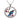 Tui on Flax Rhodium Pendant