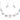 Paua Fashion Leaves Rhodium Necklace Set