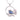 Boxed paua fantail rhodium pendant