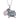 Boxed koru & paua sheep rhodium pendant