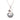 Boxed paua Koru & Hook rhodium pendant