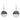 Boxed paua wave rhodium earrings