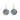 Boxed koru & paua rhodium earrings