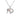 Boxed kiwi zircon rhodium pendant