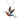 Boxed colorful hummingbird rhodium pendant
