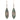Boxed lily and paua rhodium earrings