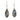 Boxed paua flower rhodium earrings