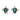 Boxed paua turtle rhodium studs