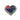 Heart NZ flag paua magnet
