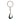 Paua hook stainless steel keyring