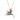 Boxed crane flower rose-gold pendant