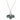Boxed paua/rhinestone bee rhodium pendant