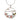Boxed manuka flower&bee rhodium pendant