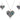 Boxed fern heart paua rhodium necklace set