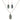 Boxed paua flower rhodium pendant set