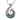 Boxed lavender fish-hook ox-silver pendant