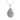 Paua Waterdrop Tree of Life Rhodium Pendant