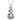 Boxed paua pikorua/twist stainless steel pendant&chain