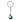 Paua Twist Stainless Steel Keyring