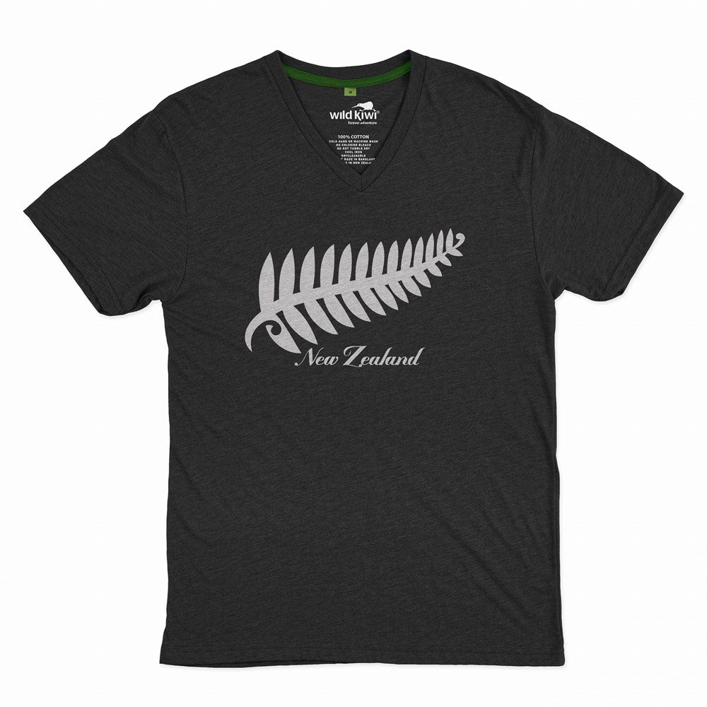 Womens T Shirt - Embroided Fern