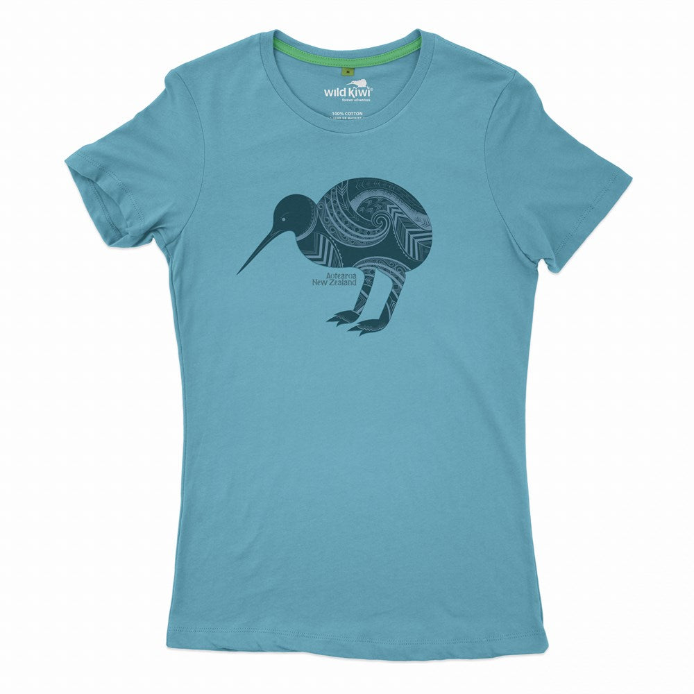 Wild Kiwi Womens T - Kiwi Tattoo