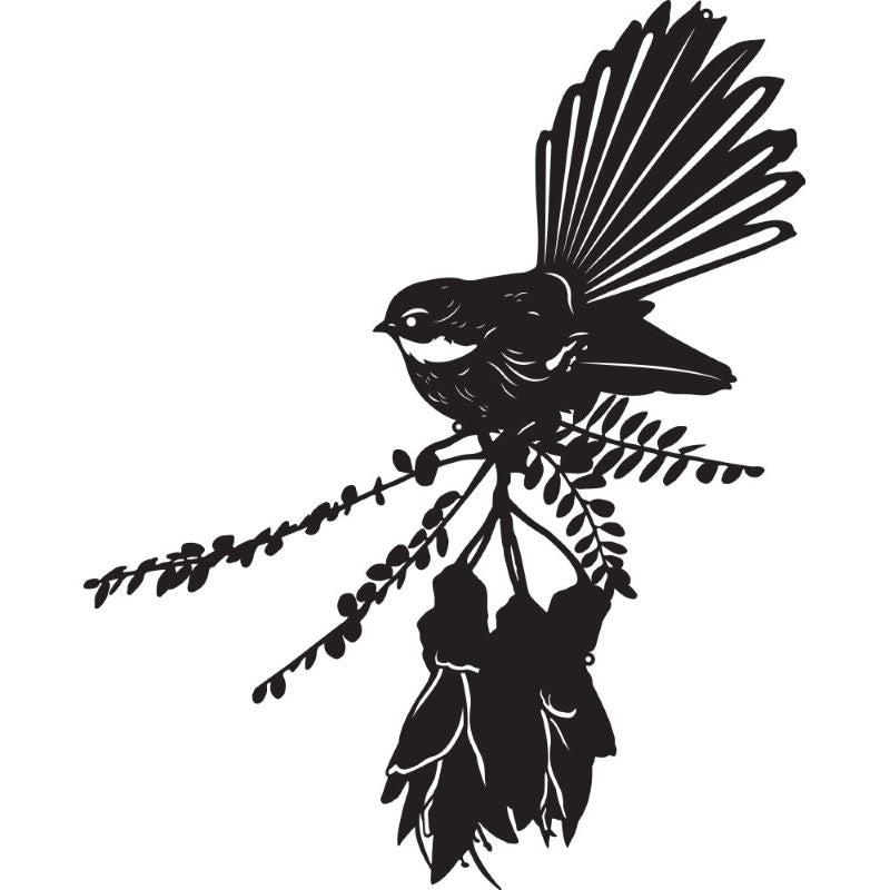 NZ Native Wall Art Fantail 50cm