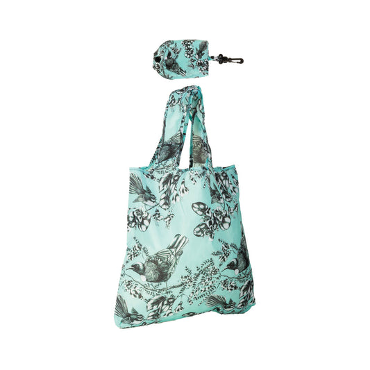 Bag Folding Birds Pastel Blue