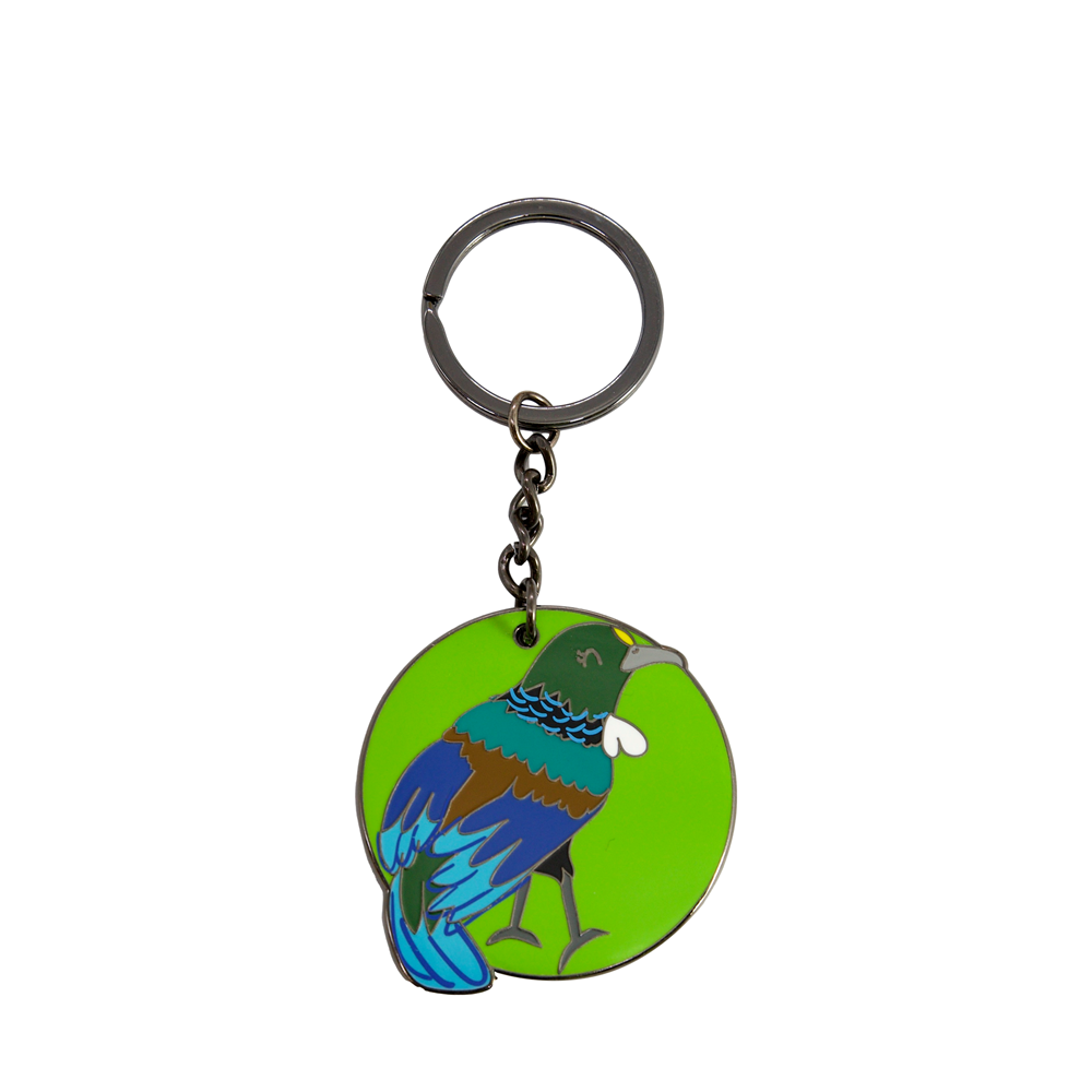 Tia the Tūi Enamel Keyring