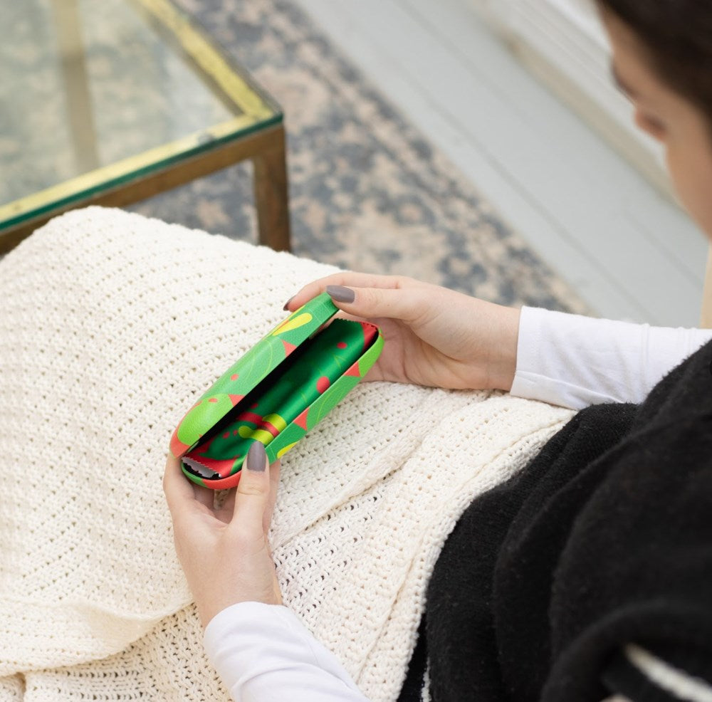 Bright Botanical Kawakawa Glasses Case