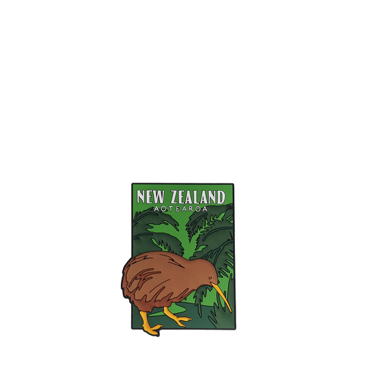 Silicone New Zealand Magnet - Kiwi