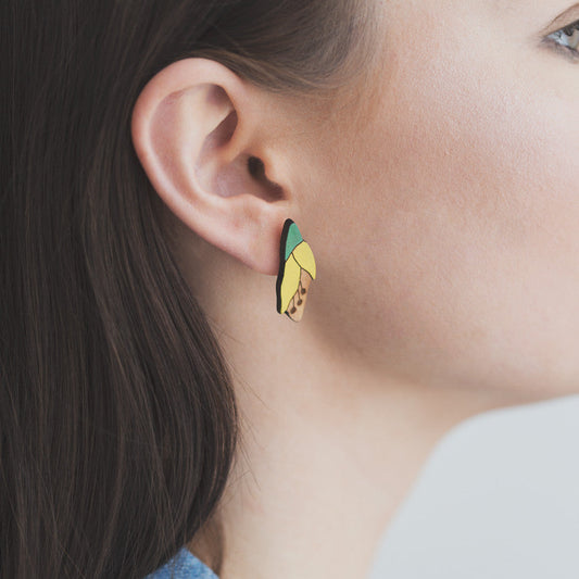 Kowhai Flower Rimu Earrings