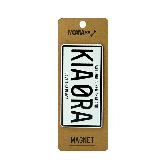 Number Plate Magnet - Kia Ora