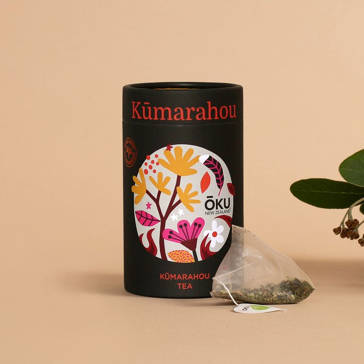 Kūmarahou Oku NZ Tea 15 Tea Bags Tube