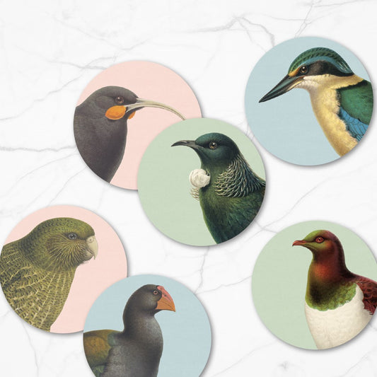 Hushed Birds Box of 6 placemats