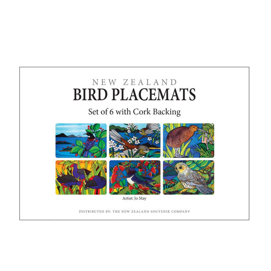 Jo May Bird Placemats - set of 6 with MDF Cork Backing