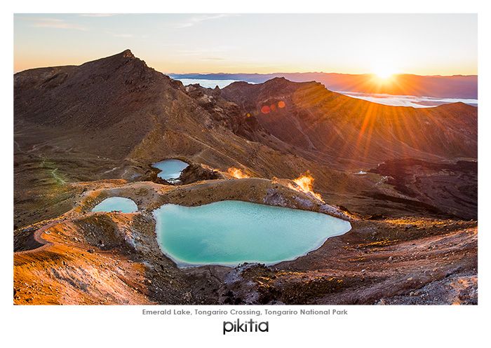 Lake Tongario - Tongario National Park NZ Postcard