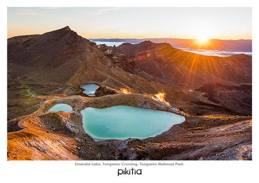 Lake Tongario - Tongario National Park NZ Postcard