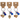 Keyring Sheep Wooden Mini Assorted