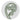 Jo Luping Design - Ponga Green On Ivory 10Cm - Round Coaster