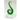 10CM GLASS KORU FERN FROND - DARK GREEN